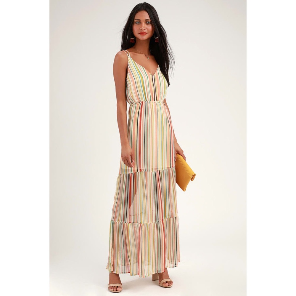 Jack by BB Dakota Multi Stripe Maxi Dress